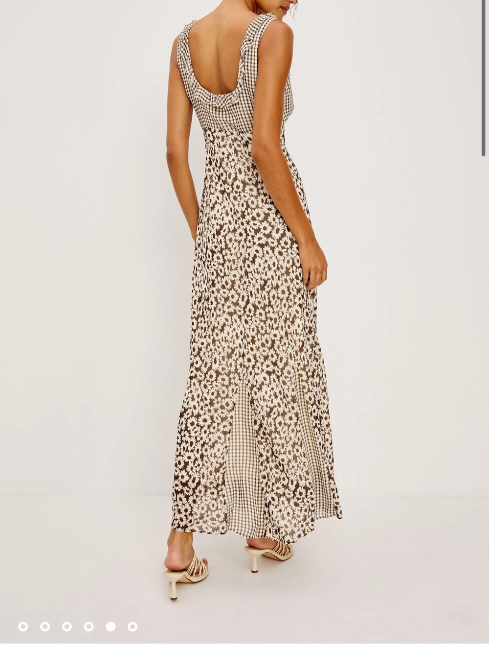 Rails Espresso and Cream Mixed Print Maxi Dress - Picture 2 of 4